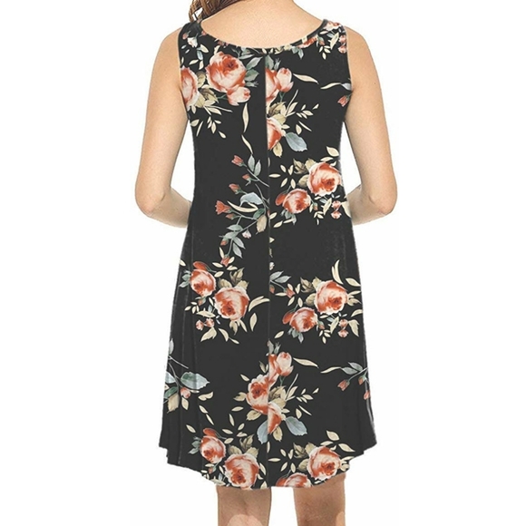 MOLERANI
Casual Swing Simple T-Shirt Loose Dress - Picture 4 of 8